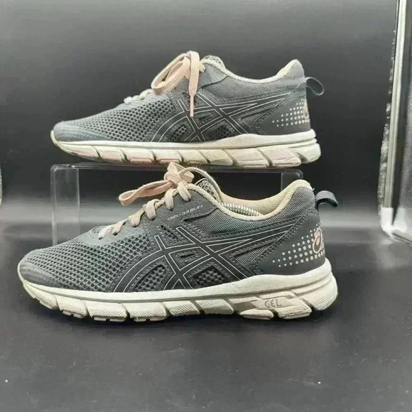 ASICS Shoes - Asics Womens Size 6.5 Running Shoes Gel-33 Gray Pink Sneakers Lightweight GUC